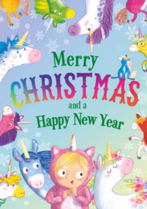 12 Unicorns of Christmas - Printable Christmas Card